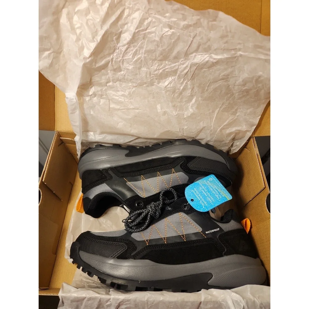 Ozark Trail Mens Waterproof Low Hike Outdoor Shoes Sz 11.5 Black Gray NEW